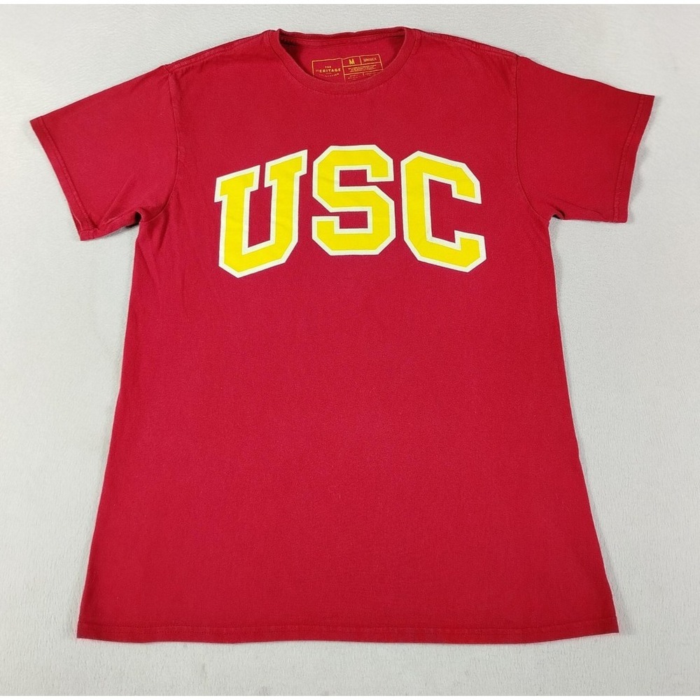 USC Trojans Shirt Unisex Medium Red NCAA Football The Heritage Collection Tee